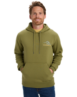 The Quiksilver Mens Light Waves Hoodie in Loden Green