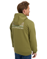 The Quiksilver Mens Light Waves Hoodie in Loden Green