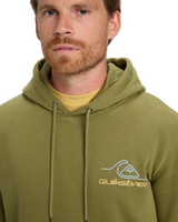 The Quiksilver Mens Light Waves Hoodie in Loden Green