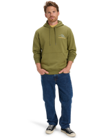 The Quiksilver Mens Light Waves Hoodie in Loden Green