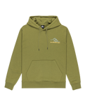 The Quiksilver Mens Light Waves Hoodie in Loden Green