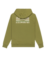 The Quiksilver Mens Light Waves Hoodie in Loden Green