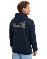 The Quiksilver Mens Light Waves Hoodie in Dark Navy