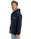 The Quiksilver Mens Light Waves Hoodie in Dark Navy