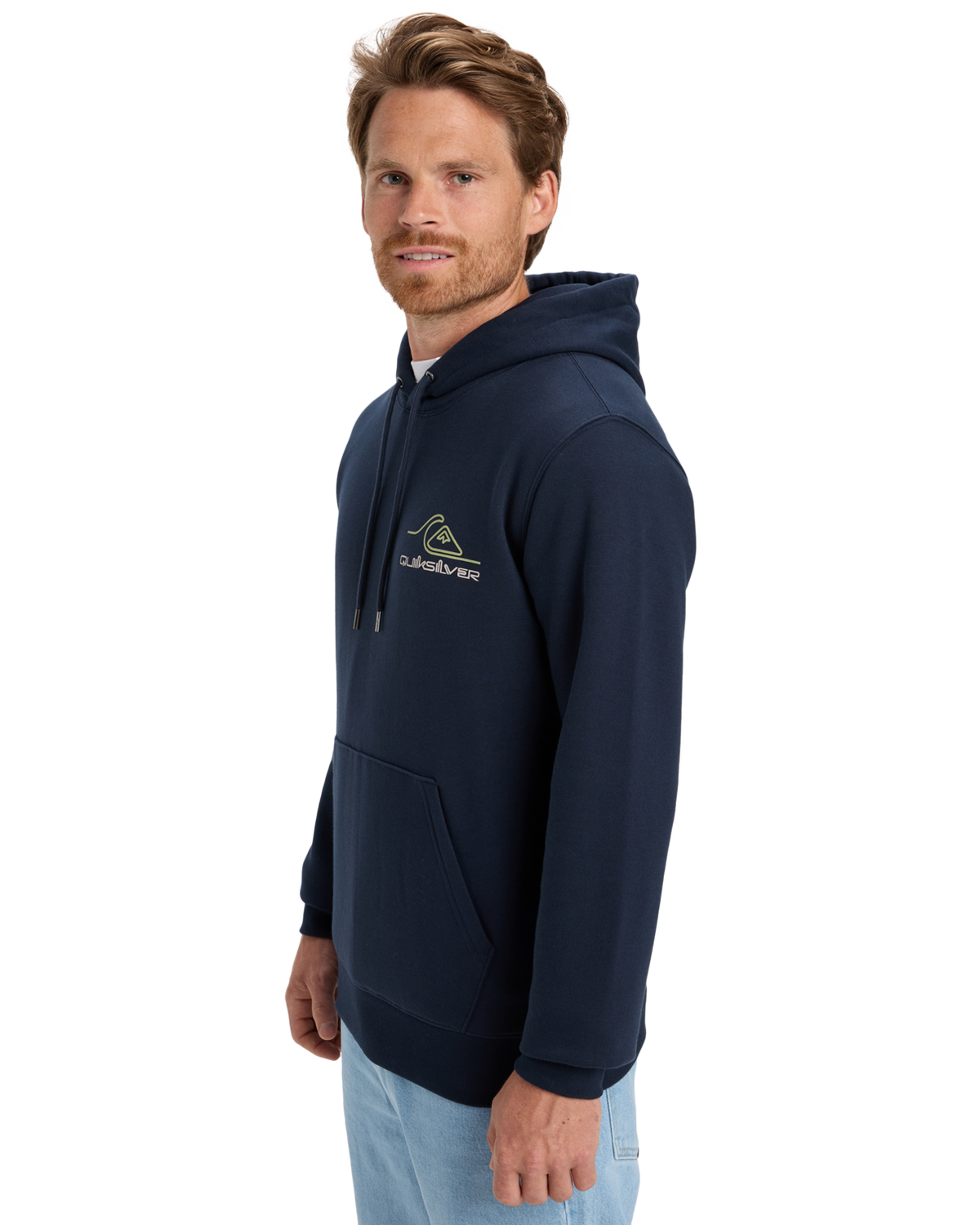The Quiksilver Mens Light Waves Hoodie in Dark Navy