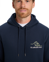 The Quiksilver Mens Light Waves Hoodie in Dark Navy