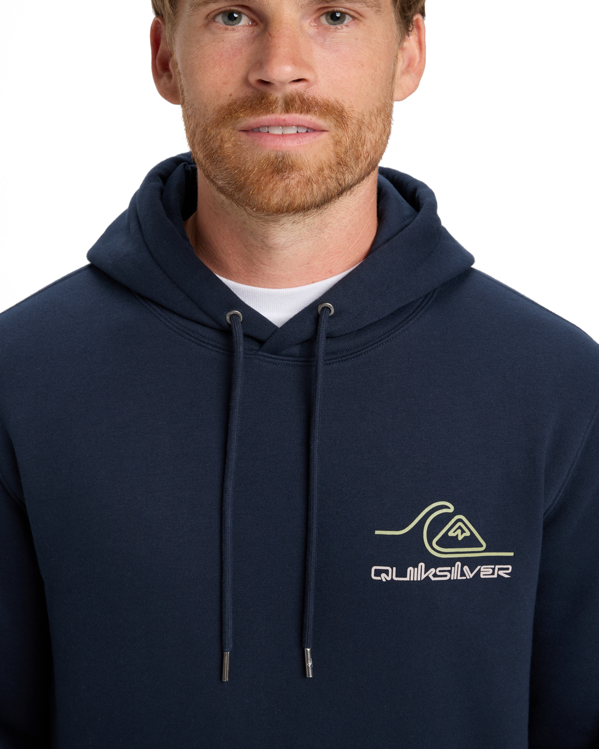 The Quiksilver Mens Light Waves Hoodie in Dark Navy