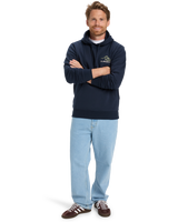 The Quiksilver Mens Light Waves Hoodie in Dark Navy