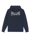 The Quiksilver Mens Light Waves Hoodie in Dark Navy