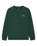 The Quiksilver Mens Graphic Sweatshirt in Trekking Green