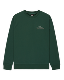 The Quiksilver Mens Graphic Sweatshirt in Trekking Green
