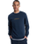 The Quiksilver Mens Graphic Sweatshirt in Dark Navy