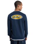 The Quiksilver Mens Graphic Sweatshirt in Dark Navy