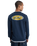 The Quiksilver Mens Graphic Sweatshirt in Dark Navy