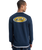 The Quiksilver Mens Graphic Sweatshirt in Dark Navy
