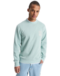 The Quiksilver Mens Salt Water Graphic Sweatshirt in Blue Haze
