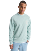 The Quiksilver Mens Salt Water Graphic Sweatshirt in Blue Haze