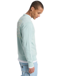 The Quiksilver Mens Salt Water Graphic Sweatshirt in Blue Haze