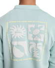 The Quiksilver Mens Salt Water Graphic Sweatshirt in Blue Haze