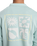 The Quiksilver Mens Salt Water Graphic Sweatshirt in Blue Haze