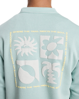 The Quiksilver Mens Salt Water Graphic Sweatshirt in Blue Haze