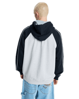 Operator Zip Hoodie in Light Grey Heather