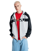 Operator Zip Hoodie in Light Grey Heather