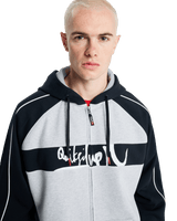 Operator Zip Hoodie in Light Grey Heather