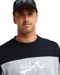 The Quiksilver Mens Factor Sweatshirt in Quarry