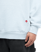 The Quiksilver Mens Vortex Hoodie in Light Grey Heather