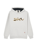 The Quiksilver Mens Vortex Hoodie in Light Grey Heather