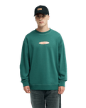 The Quiksilver Mens Disk Sweatshirt in Forest