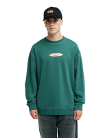 The Quiksilver Mens Disk Sweatshirt in Forest