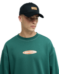 The Quiksilver Mens Disk Sweatshirt in Forest
