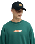 The Quiksilver Mens Disk Sweatshirt in Forest