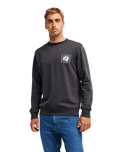 The Quiksilver Mens Vibes Sweatshirt in Tarmac