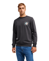 The Quiksilver Mens Vibes Sweatshirt in Tarmac