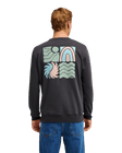 The Quiksilver Mens Vibes Sweatshirt in Tarmac