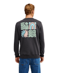 The Quiksilver Mens Vibes Sweatshirt in Tarmac