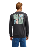 The Quiksilver Mens Vibes Sweatshirt in Tarmac