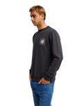 The Quiksilver Mens Vibes Sweatshirt in Tarmac