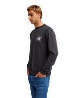 The Quiksilver Mens Vibes Sweatshirt in Tarmac