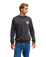 The Quiksilver Mens Vibes Sweatshirt in Tarmac