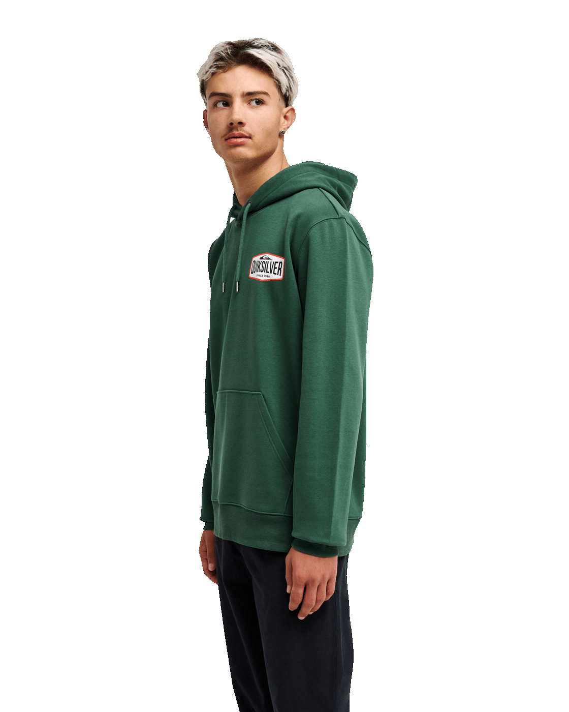 The Quiksilver Mens Surf Garage Hoodie in Forest