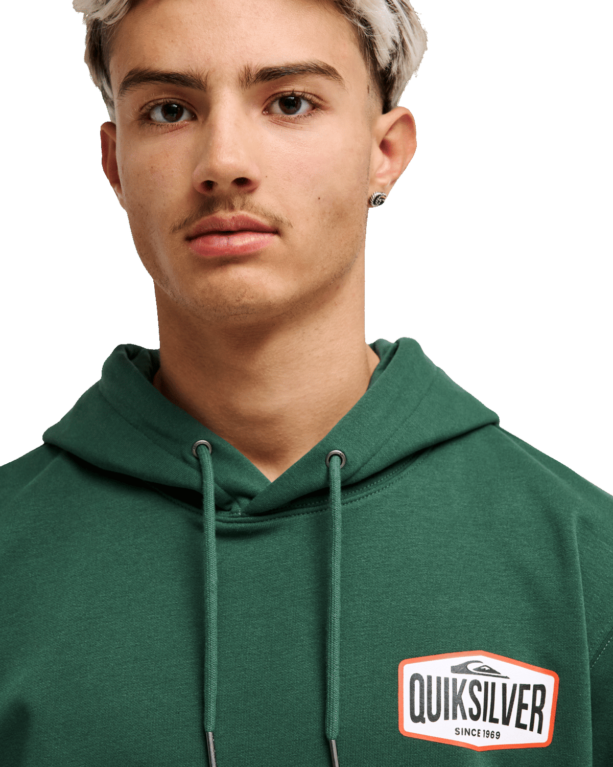 The Quiksilver Mens Surf Garage Hoodie in Forest