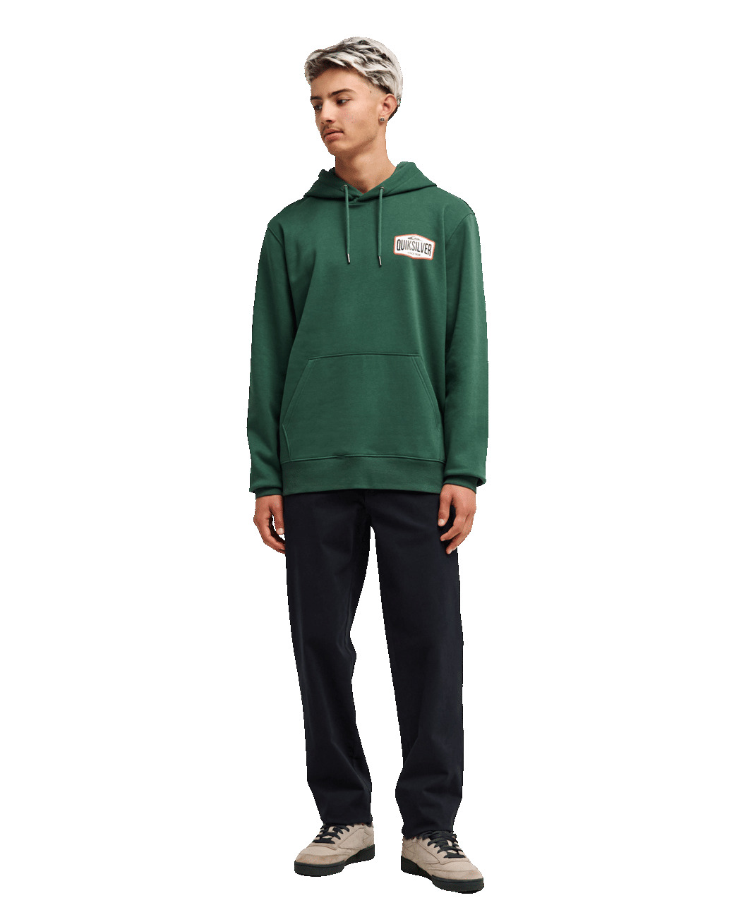 The Quiksilver Mens Surf Garage Hoodie in Forest