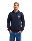 The Quiksilver Mens Duality Hoodie in Dark Navy