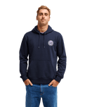 The Quiksilver Mens Duality Hoodie in Dark Navy