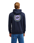 The Quiksilver Mens Duality Hoodie in Dark Navy
