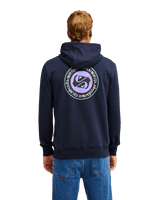 The Quiksilver Mens Duality Hoodie in Dark Navy